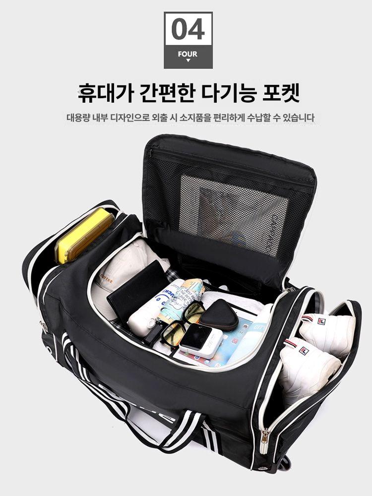 장비 하키가방 트롤리 휠백 아이스 바퀴 휴대용 캐리어 스틱 헬멧 보관함 - 상세 이미지 4