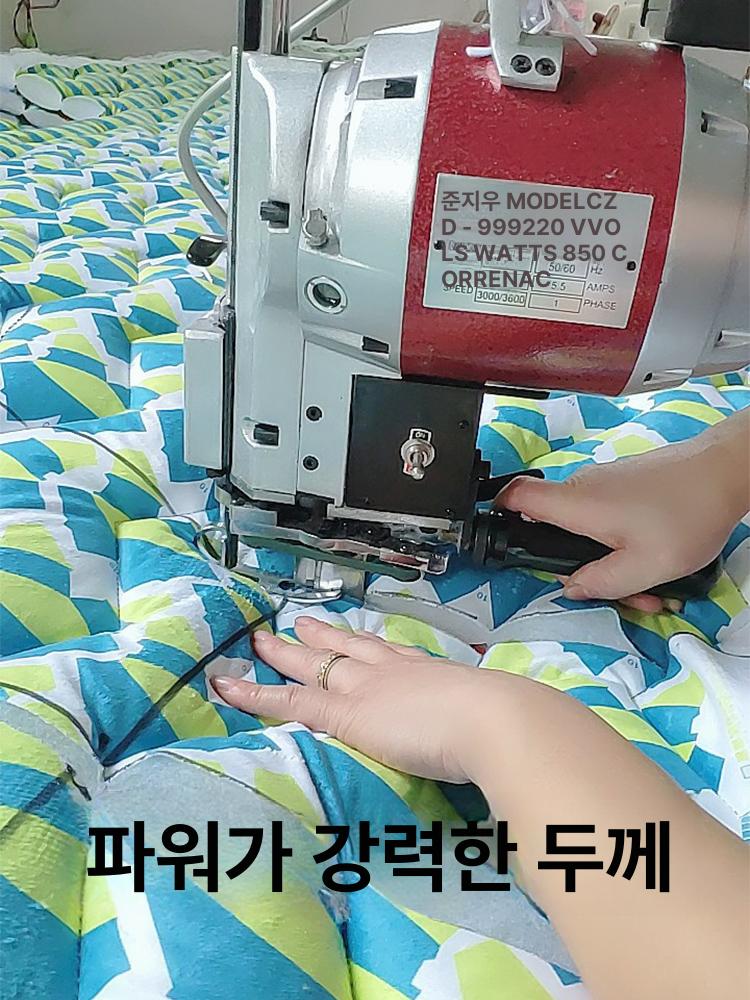 산업용 원단재단기 직물 수직 절단 재단기 카펫 커터 재단칼 섬유 자르기 커팅기 - 상세 이미지 3