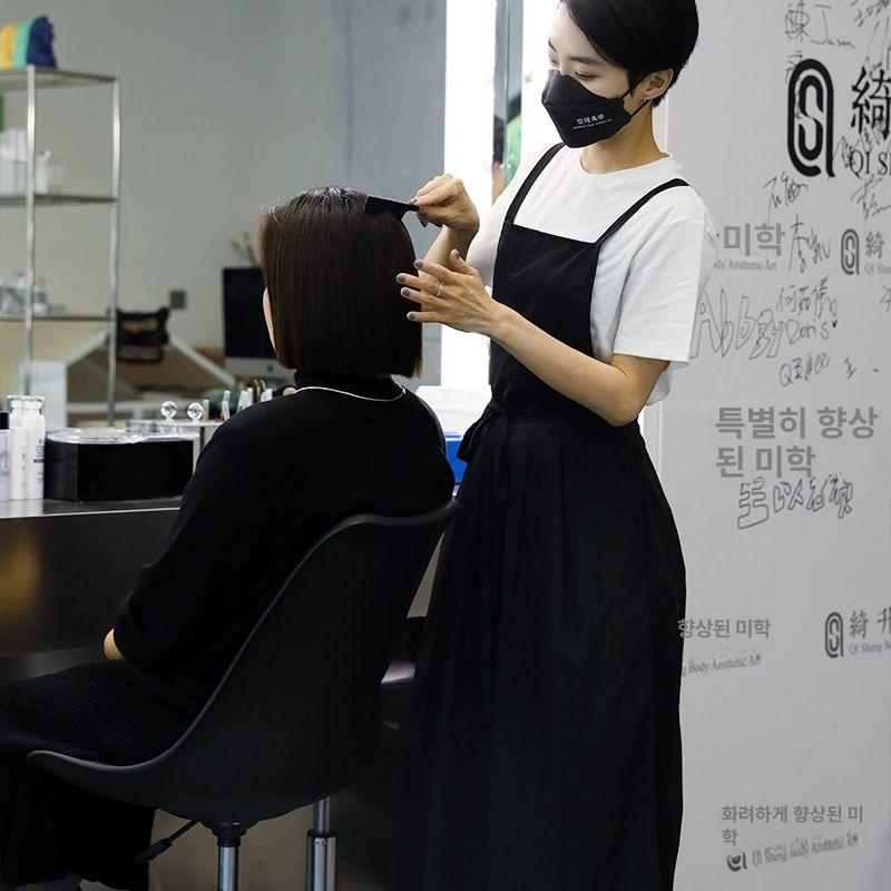 공방 앞치마 미용실 네일샵 에이프런 원피스 방수 업소용 카페 뷰티 작업복 - 상세 이미지 4