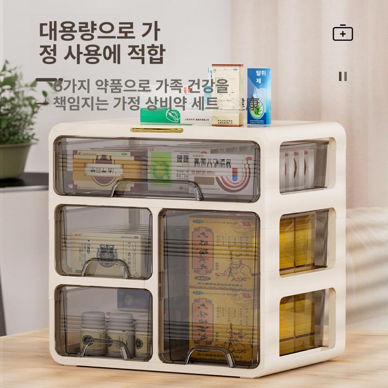 사무실 수납장 약정리함 커피함 탕비실 서랍장 슬라이드 보관함 - 상세 이미지 5