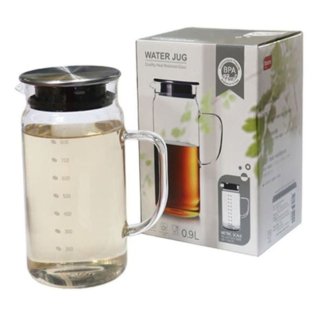 가정용 마린 유리 냉장고 물통 물병 보틀 900ml - 상품 이미지