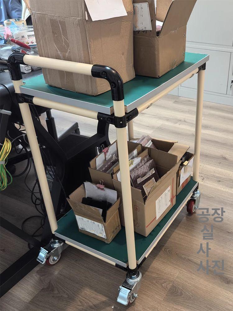 실험실 카트 크린룸 정전기 알루미늄 방습 이동 클린부스 구르마 냉장 워크스테이션 - 상세 이미지 5