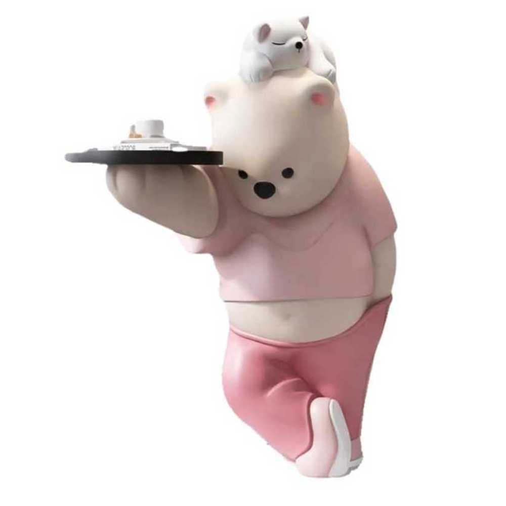 북극곰 트레이 집들이선물 거실 인테리어 장식품 피규어 - 상품 이미지