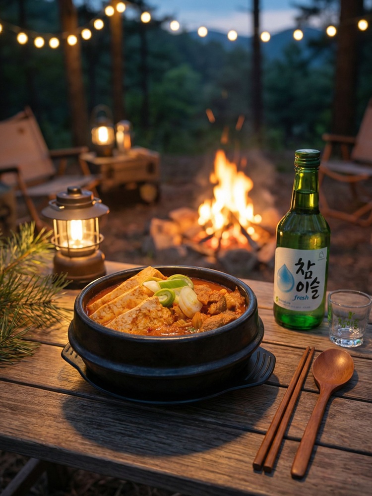 라투이 김치짜글이 450g 2인분 캠핑 낚시 차박용 밀키트 이미지 6
