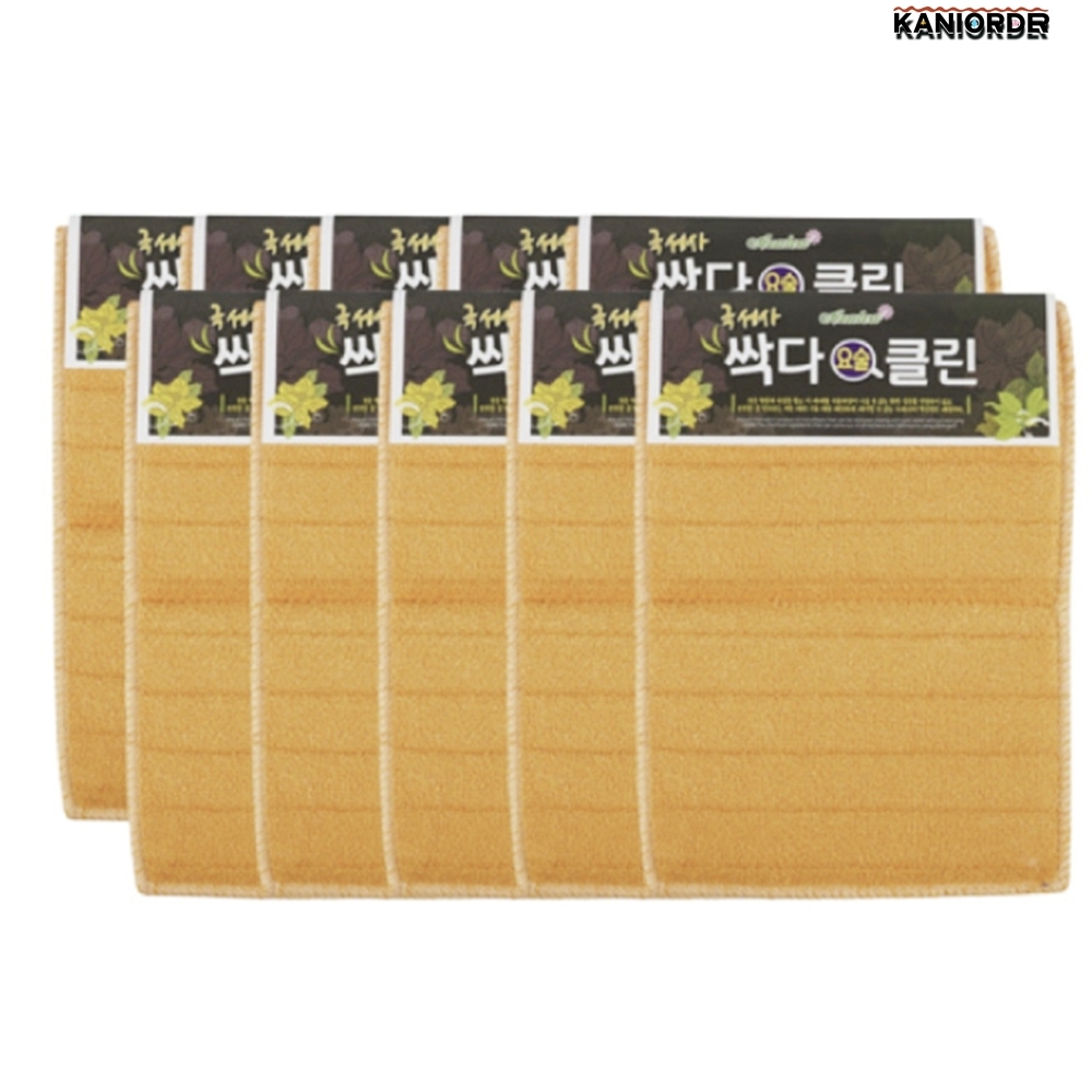 물수세미 10P 주방 욕실 창틀 세제 없이 청소 오염 찌든때 제거 - 상품 이미지