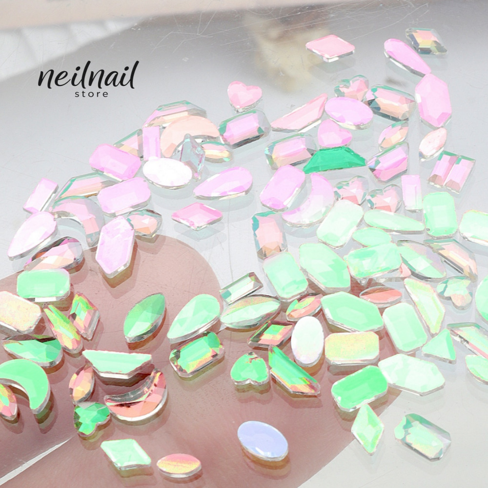 얼음 오로라 스톤 셀프 네일 아트 재료 파츠 50pcs 이미지 8
