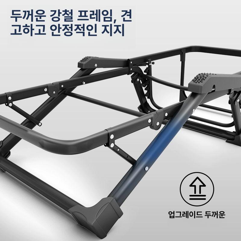리클라이너 침대의자 접이식 체어 폴딩 안락 휴식 등받이 라운지 쿠션 - 상세 이미지 5