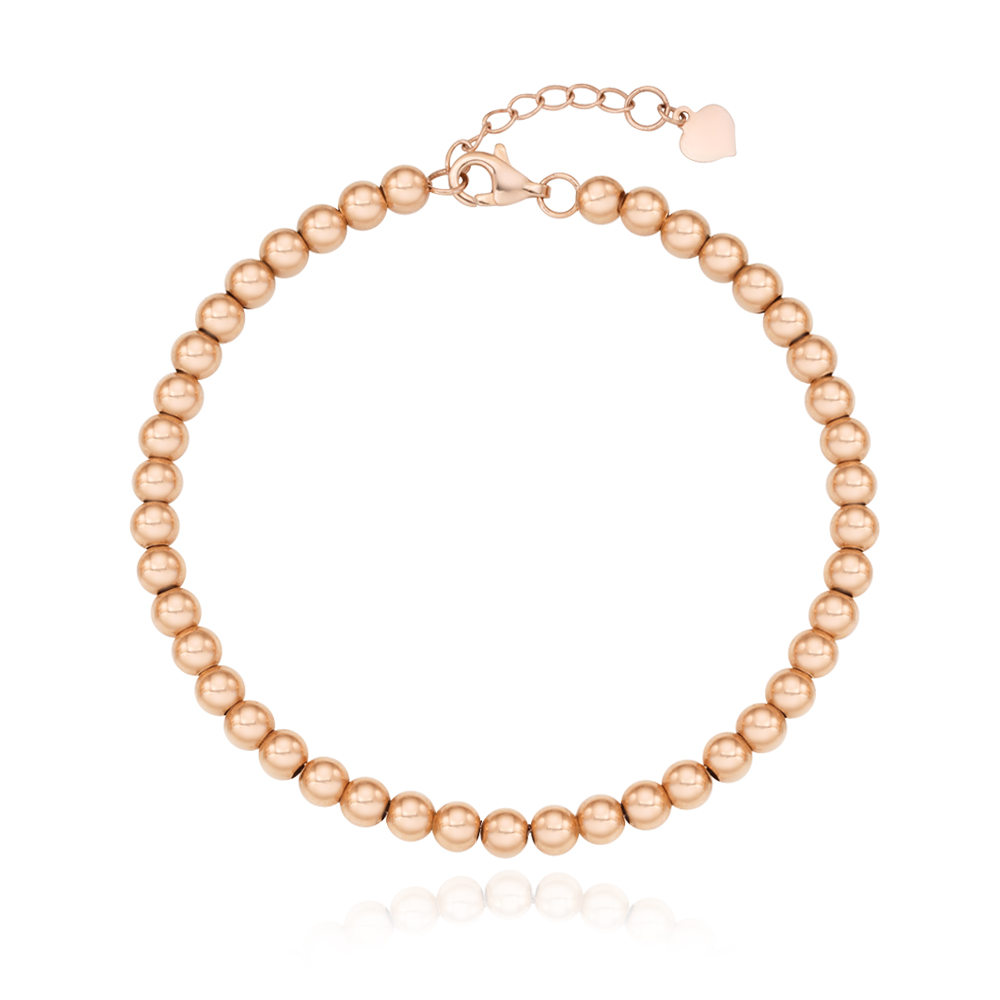 18K 파니 금 볼 체인 팔찌 4mm 5mm 명품 골드 금팔찌 여성 레이어드 심플 이미지 7