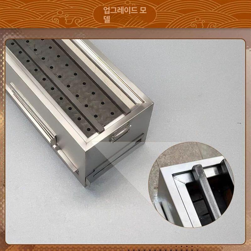 야끼니꾸 그릴 숯불 화로대 꼬치구이 바베큐 캠핑 야끼토리 구이판 로스터 - 상세 이미지 4