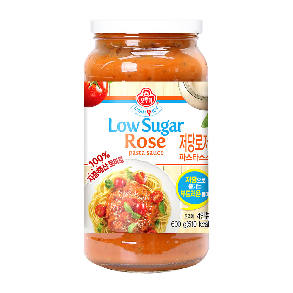 [슈퍼적립] [파스타면 택1 증정] [NEW] [2+2] 오뚜기 LIGHT&JOY 저당 토마토 600G + 저당 로제 600G 외 15종 - 상세 이미지 4
