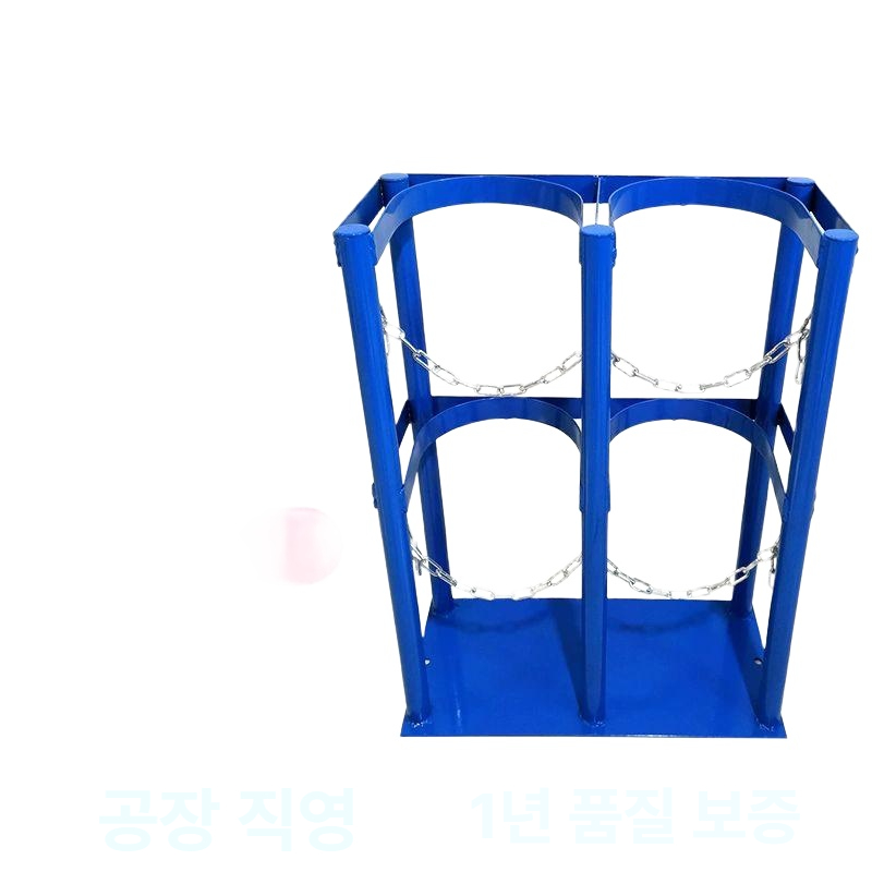 산소통 거치대 가스통 보관 봄베 브래킷 안전 고정장치 스테인리스 스탠드 - 상품 이미지