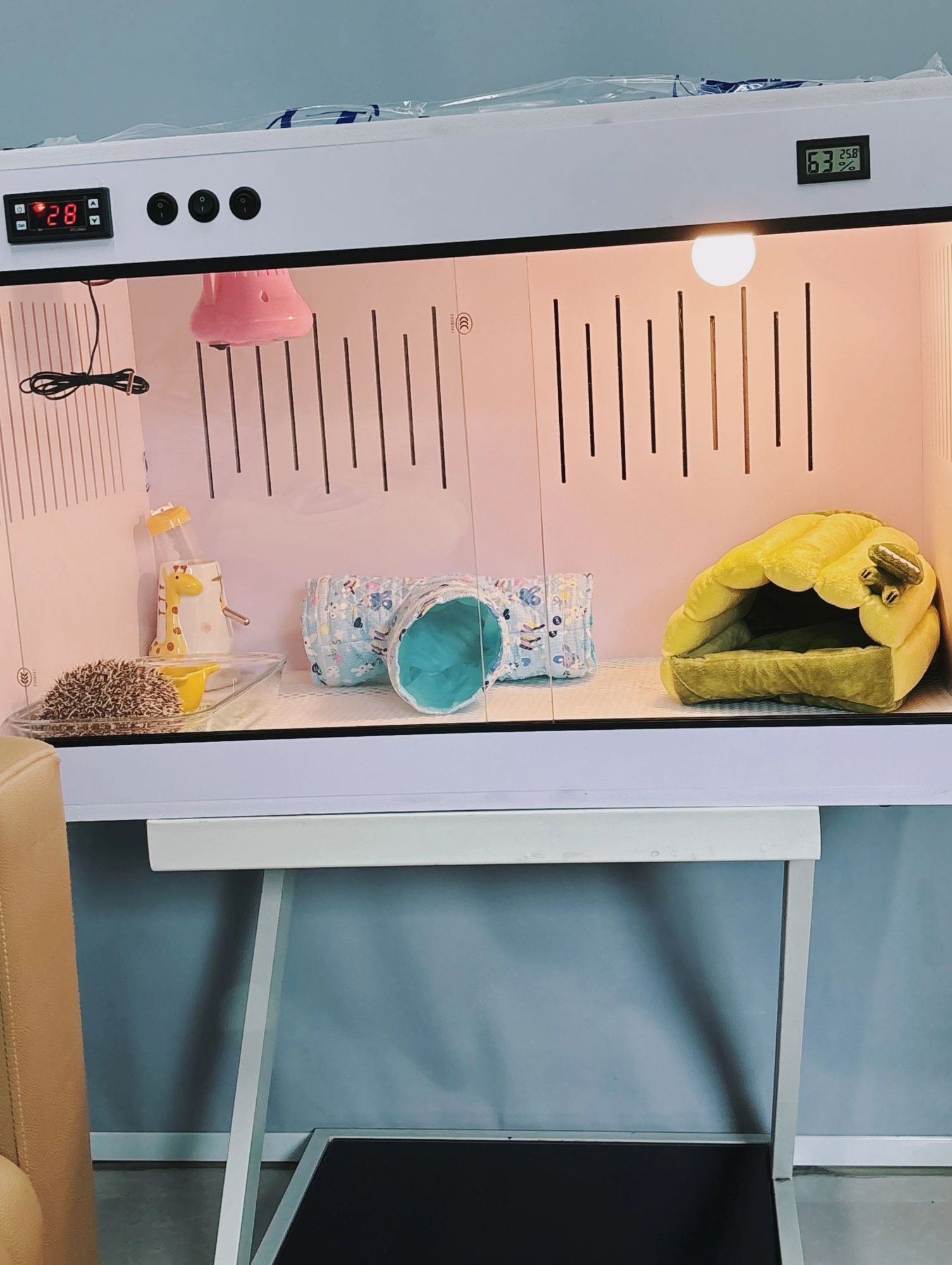 파충류 사육장 도마뱀 케이지 곤충 하우스 양서류 인큐베이터 거북이 사육상자 테라리움 - 상세 이미지 3