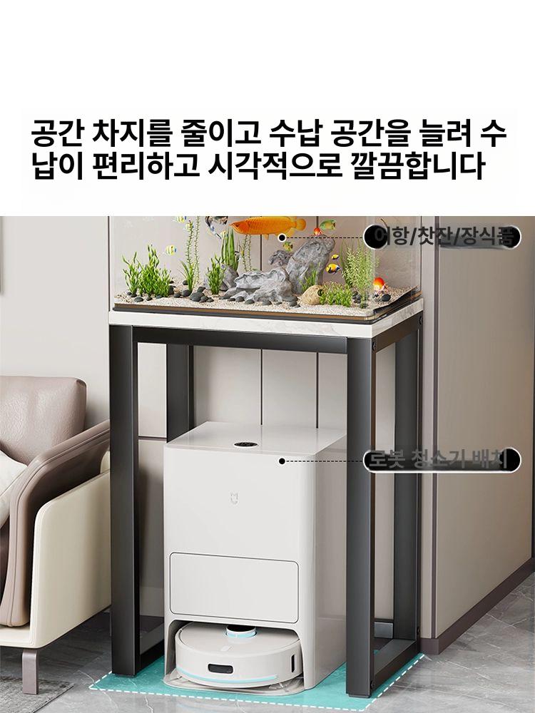 열대어 어항대 축양장 호두나무 수조 선반 아쿠아리안 수납형 원목 - 상세 이미지 3