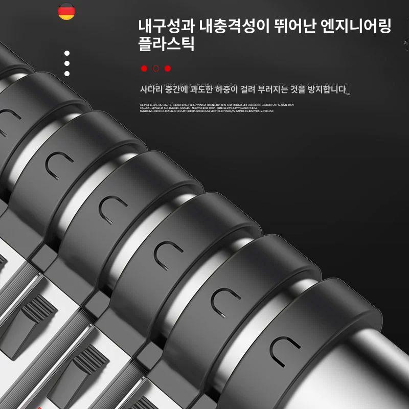 연장식 사다리 안테나 텔레스코픽 신축 작업발판 공업용 안전 이동식 긴사다리 - 상세 이미지 4