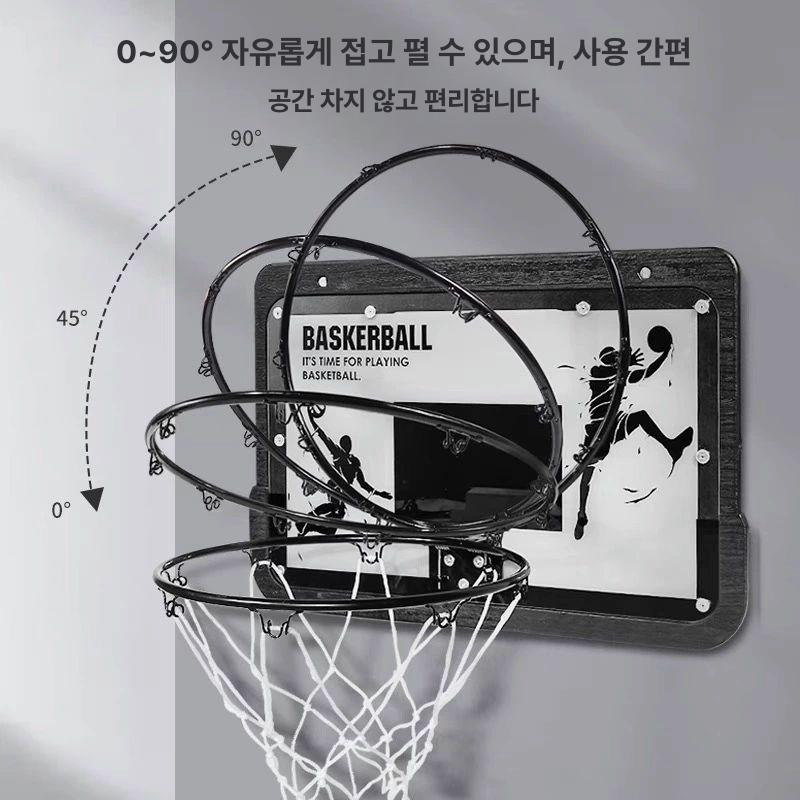 가정용 농구골대 벽걸이 백보드 체육관 훈련용 슈팅 연습 실내 홈트레이닝 - 상세 이미지 4