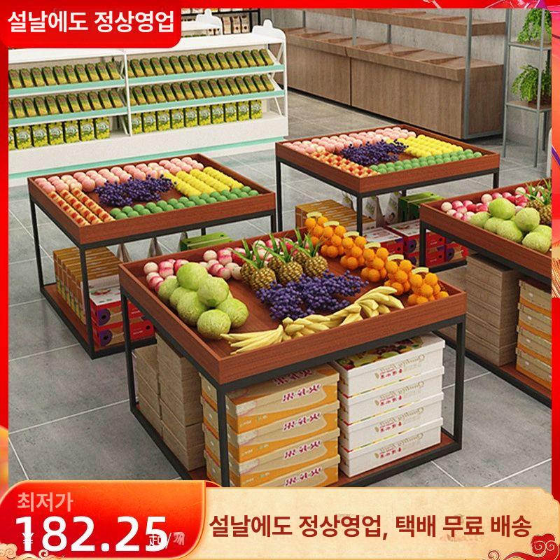 과일 판매대 야채가게 매대 진열선반 마트 슈퍼 업소용 채소 베이커리 상품 - 상세 이미지 3