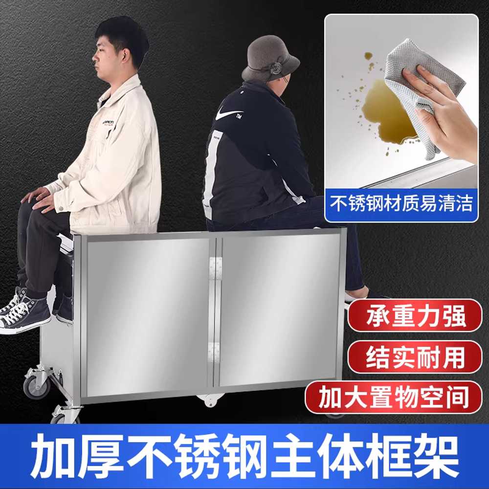 판매대 장사 포장마차 야시장 가판대 이동식 푸드 카트 120cm - 상세 이미지 5