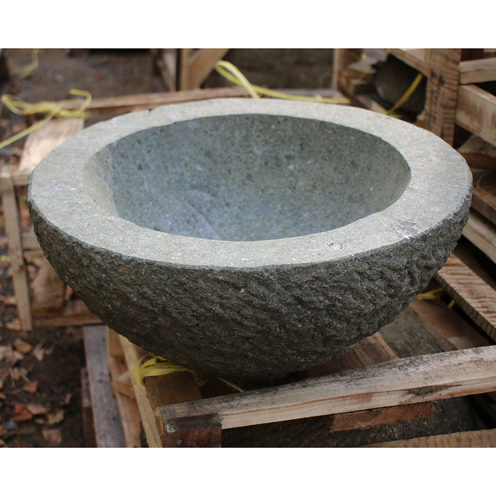 돌수반 원형 40 cm 돌확 물확 구시 수경 식물 돌구유 - 상품 이미지