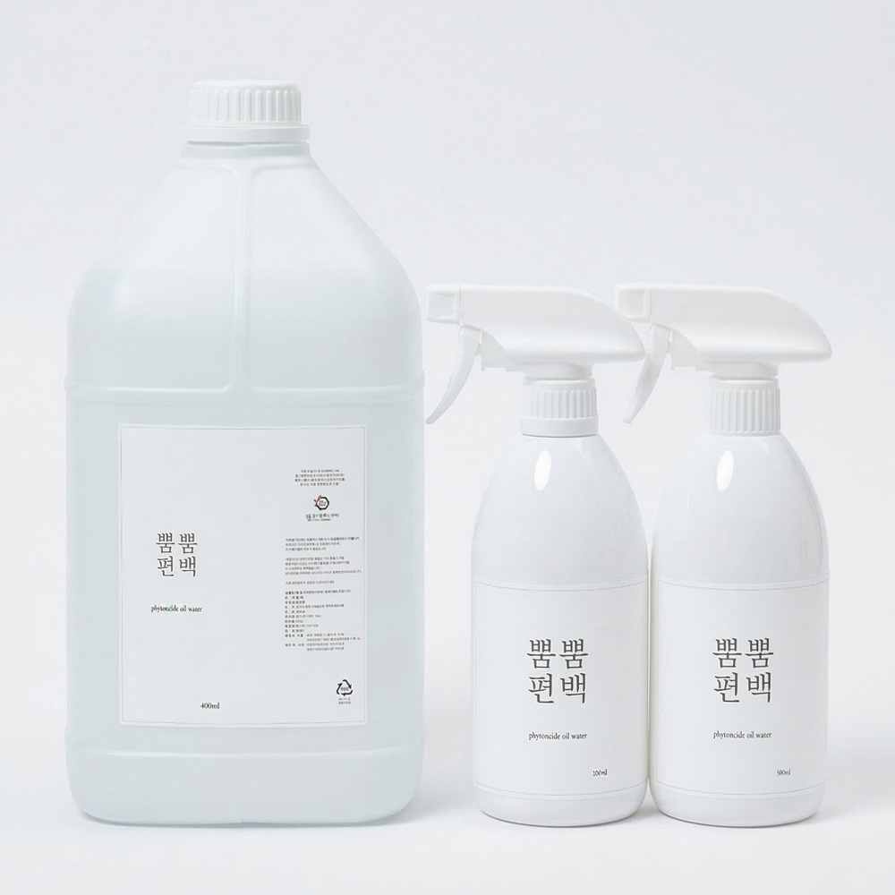 뿜뿜편백 3%편백오일함유 편백수 피톤치드 스프레이 4L+500mL(공병)2개 새집증후군 포름알데히드 새집냄새 곰팡이냄새 새가구냄새 제거 탈취제 이미지 8