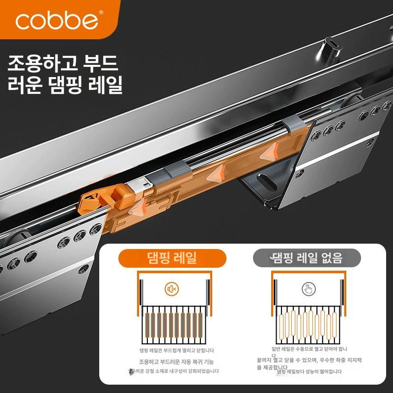 빌트인 건조대 인출식 언더레일 폴딩 틈새수납 히든 빨래걸이 - 상세 이미지 2