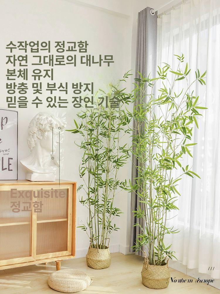 카페 파티션 인테리어 인조대나무 사무실 식당 칸막이 조경 정원 호텔 - 상세 이미지 5