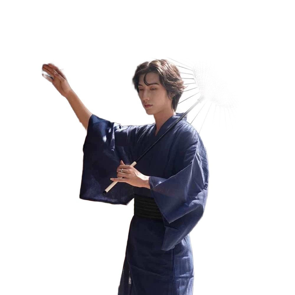 남성 유카타 코스프레 온천복 기모노 전통의상 일본풍 오버핏 캐주얼 의상 - 상품 이미지