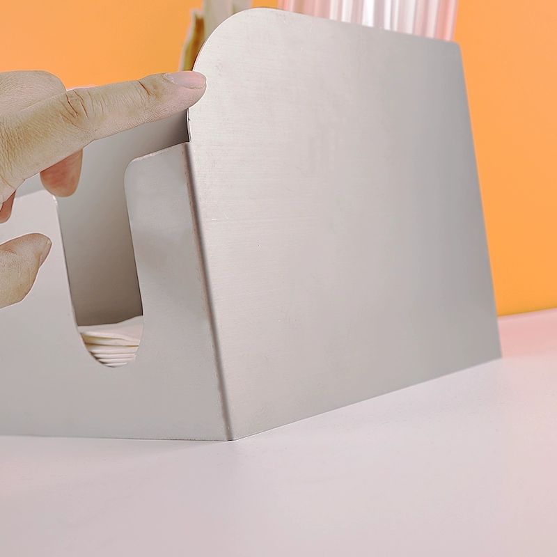 일회용컵 정리대 카페 빨대 케이스 휴게실 뚜껑 식당 디스펜서 원목 수납함 - 상세 이미지 4