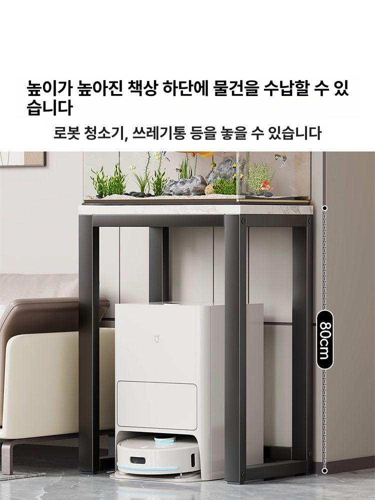 열대어 어항대 축양장 호두나무 수조 선반 아쿠아리안 수납형 원목 - 상세 이미지 2
