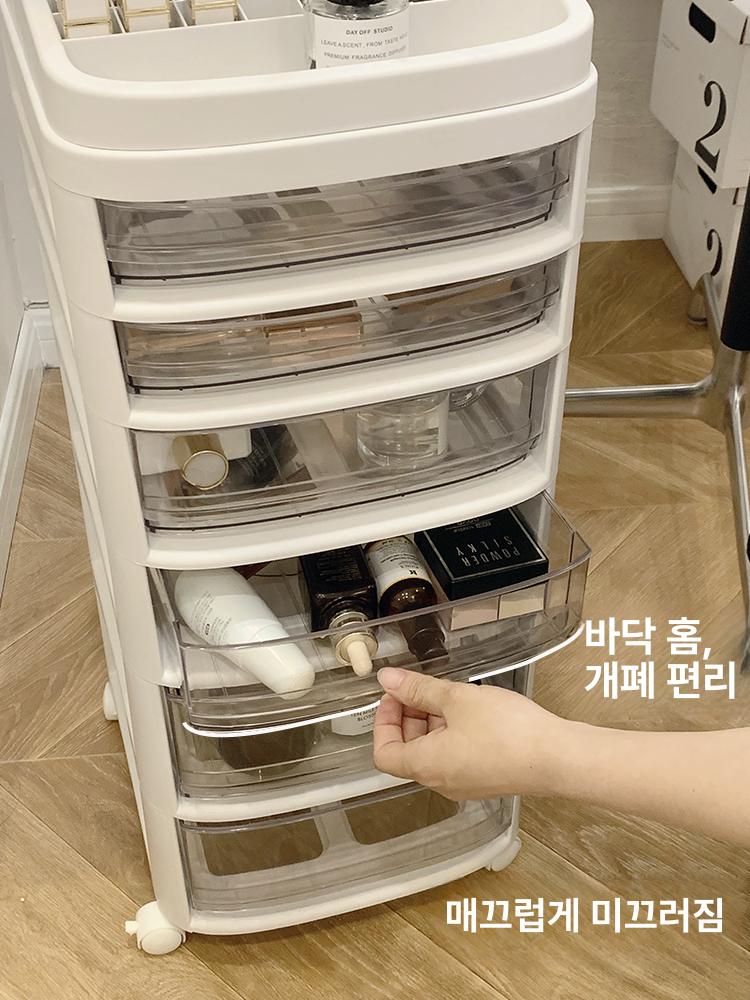 미용 트롤리 네일샵 수납장 뷰티샵 피부관리 에스테틱 왁싱카트 정리함 - 상세 이미지 4
