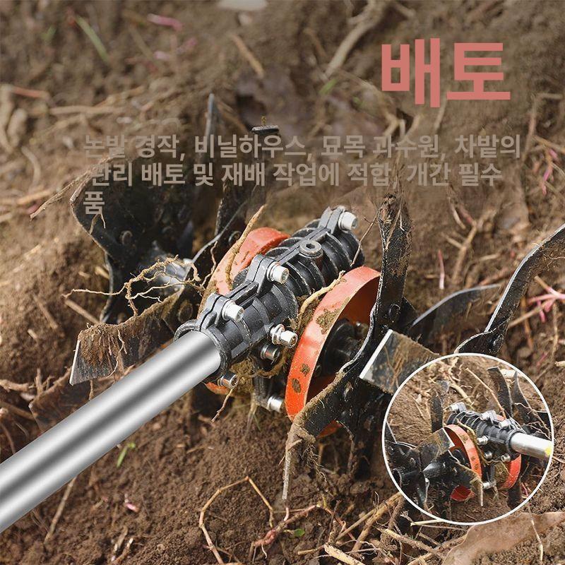 부착 관리기 예초기 괭이 김매기 밭갈이 제초기 호미 토양관리 주행식 잡초제거 휠 쟁기 - 상세 이미지 5