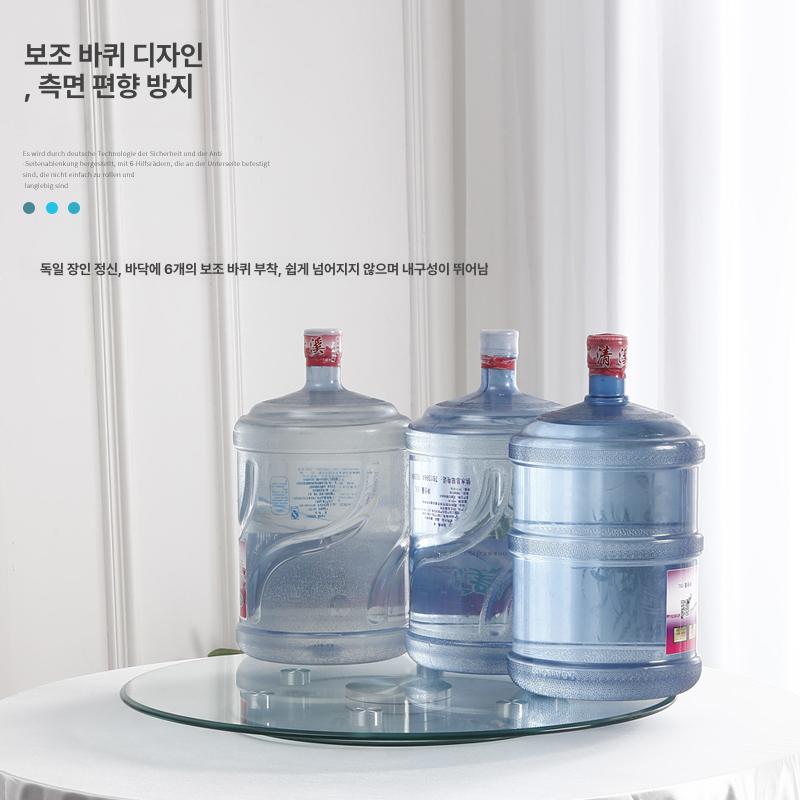 강화유리 회전판 중식당 턴테이블 중식 호텔 가정용 돌림판 지름 회전식 원형 - 상세 이미지 2