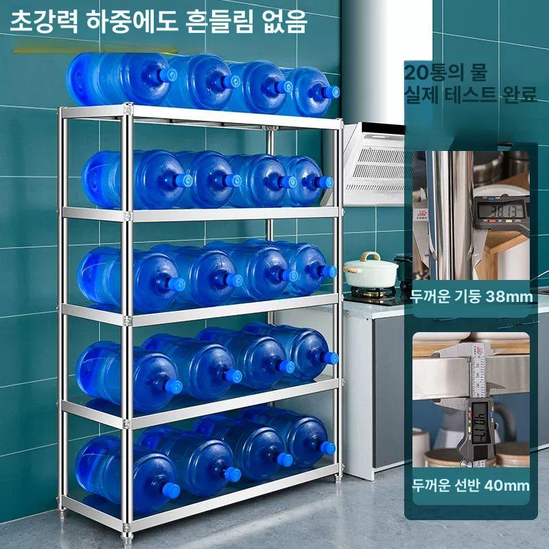 다용도 선반 스테인레스 앵글랙 진열대 수납장 조립식 정리용 창고 메탈 거치대 - 상세 이미지 2