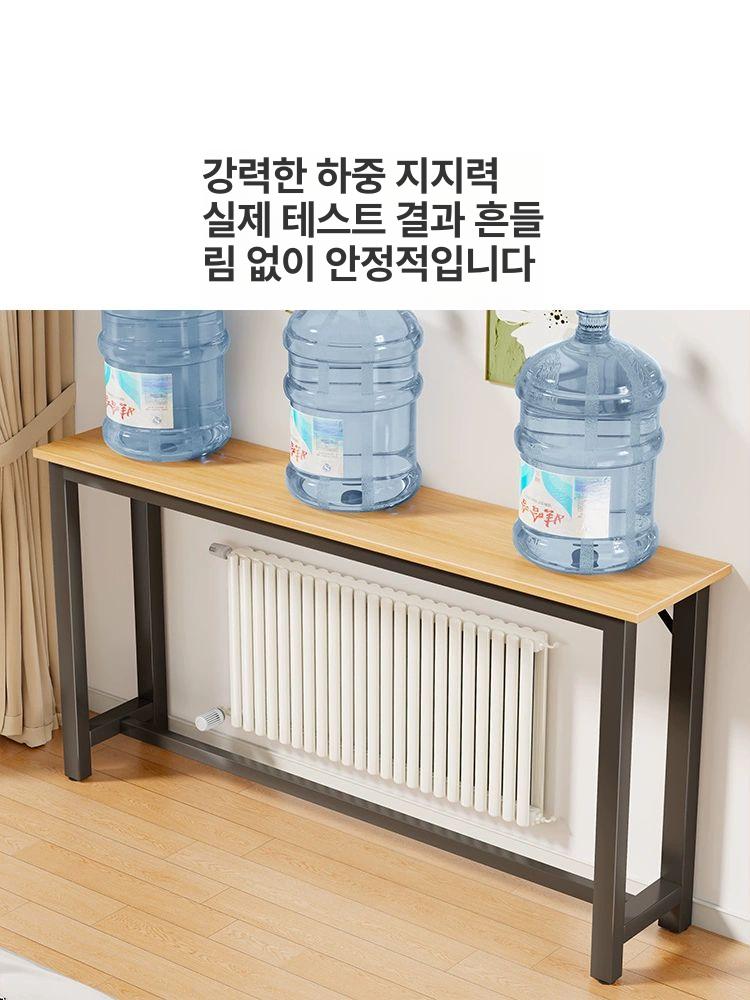 거실 테이블 2단 얇은 슬림 좁은 소파 틈새 콘솔 긴형 높은 - 상세 이미지 5