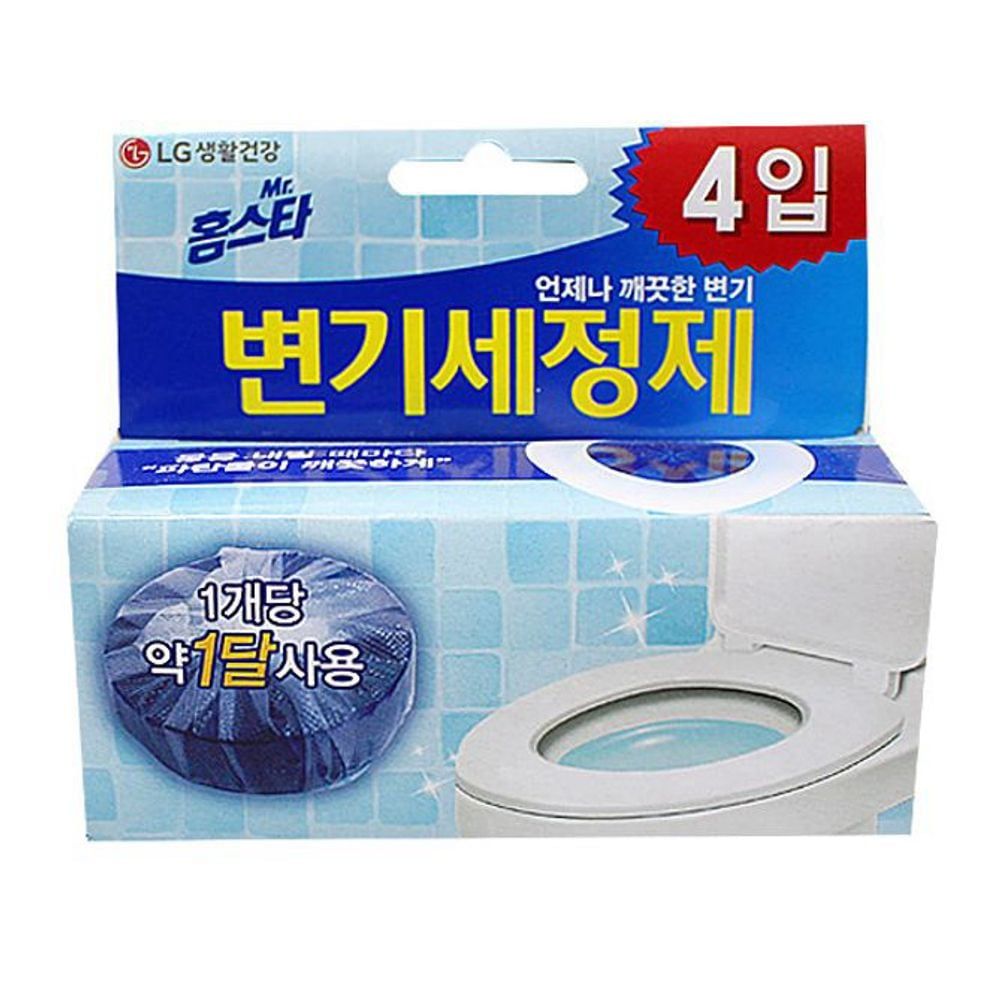 홈스타 화장실 변기 냄새 제거 세척 청소 세정제 클리너 4P - 상품 이미지