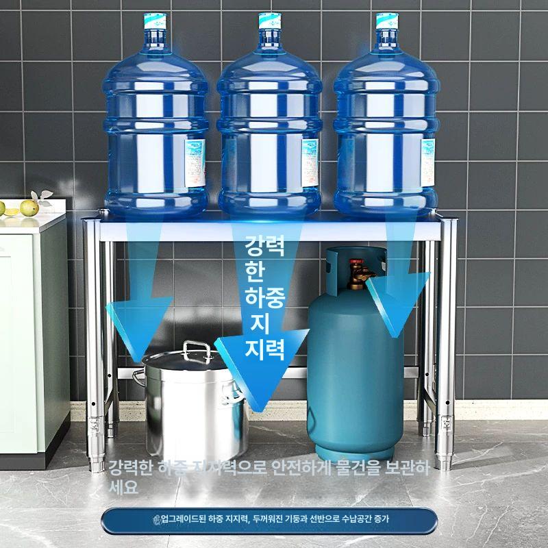 주방 조리대 업소용 작업대 스테인리스 식당 보조 수납장 슬라이딩 도어 - 상세 이미지 4