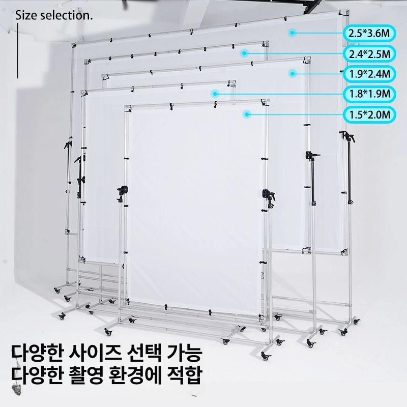 사진 반사판 스튜디오 조명 버터플라이 이동식 웨딩 블랙 리플렉터 사각형 대형 - 상세 이미지 4
