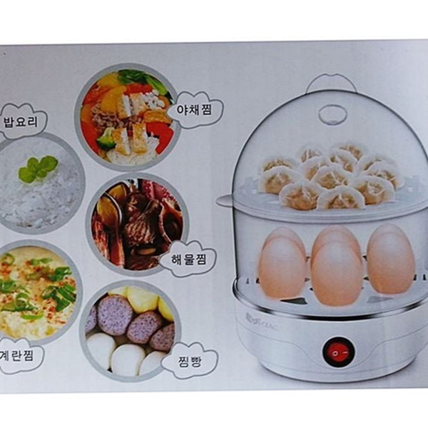 멀티 2단 계란 찜기 가정용 전기 계란 찜기 자동 요리 - 상품 이미지