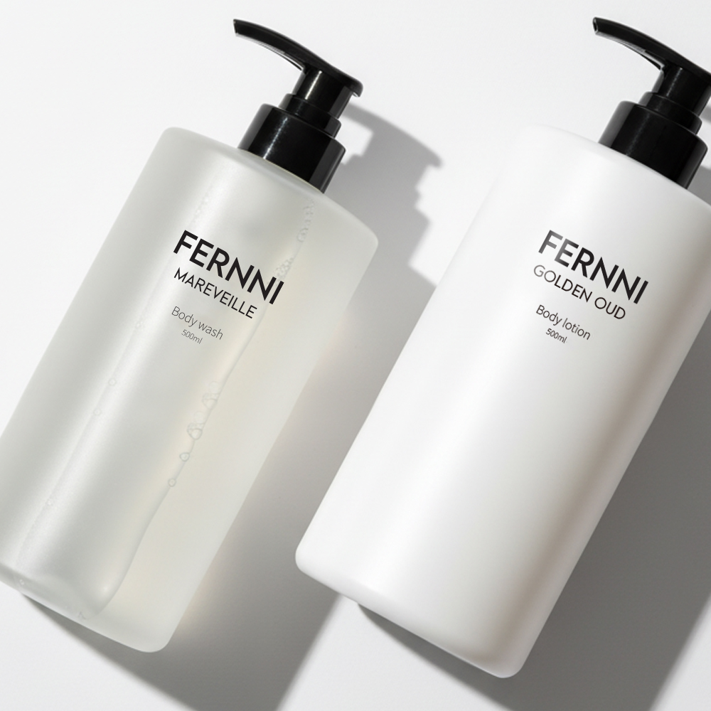 [SET] 페르니 마르베이유 보습 약산성바디워시500ml+향수 바디로션 골든오우드500ml - 상품 이미지