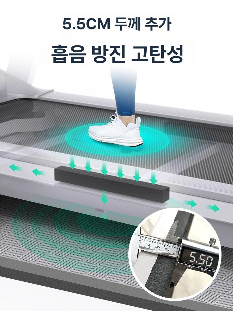 홈트 바닥매트 실내자전거 충격흡수 소음방지 헬스 운동매트 홈짐 피트니스 - 상세 이미지 2