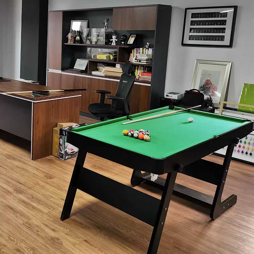 접이식 당구대 가정용 실내 파티룸 펜션 간이 보드게임 140x77 - 상세 이미지 3