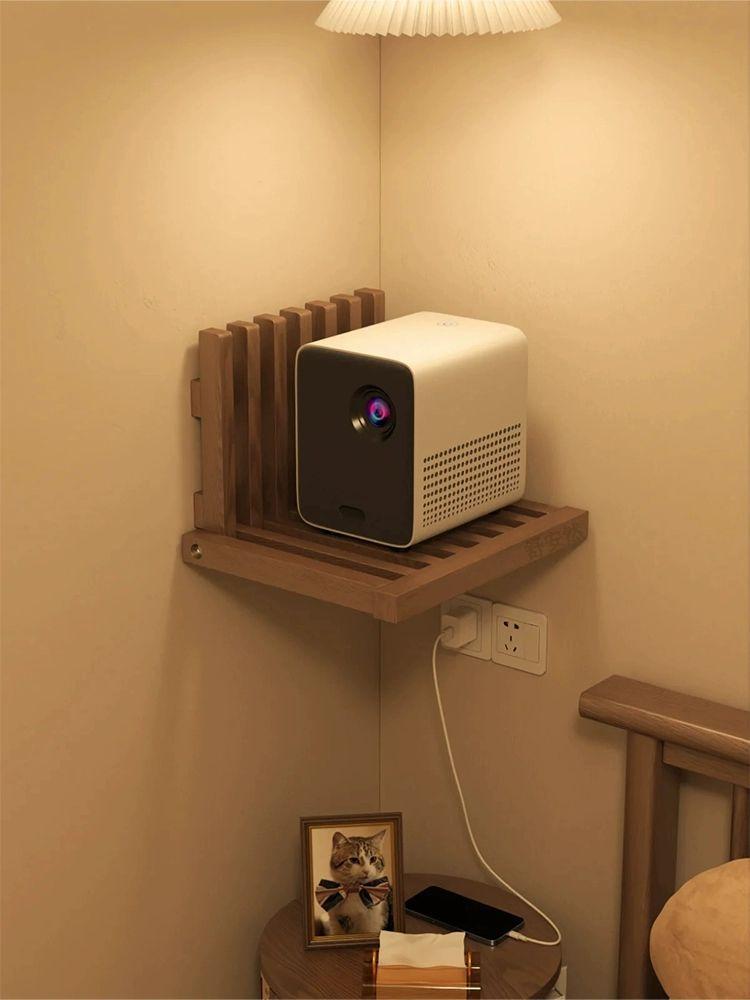 원목 선반 거치대 가습기 폴딩 수납 받침대 북유럽 인테리어 나무 ㄴ자 보관대 원룸 - 상세 이미지 3
