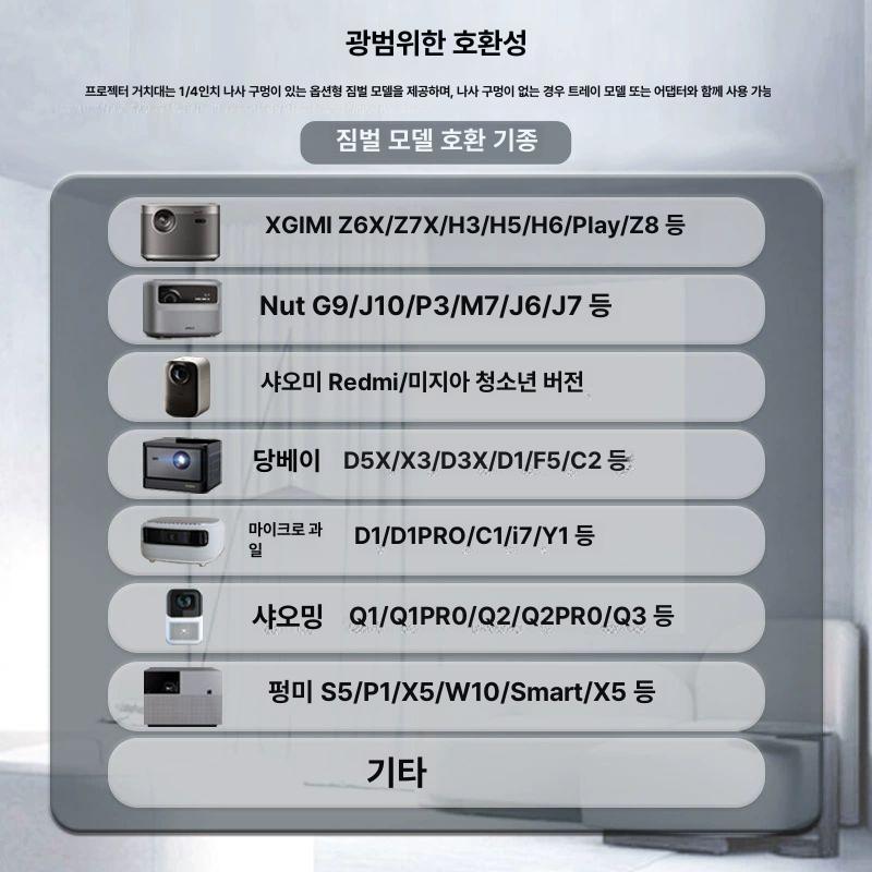 천장 거치대 빔프로젝터 무타공 브라켓 홈시네마 벽걸이 마운트 지지대 - 상세 이미지 5