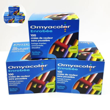 오미야 탄산 분필(노랑색/1갑100개)