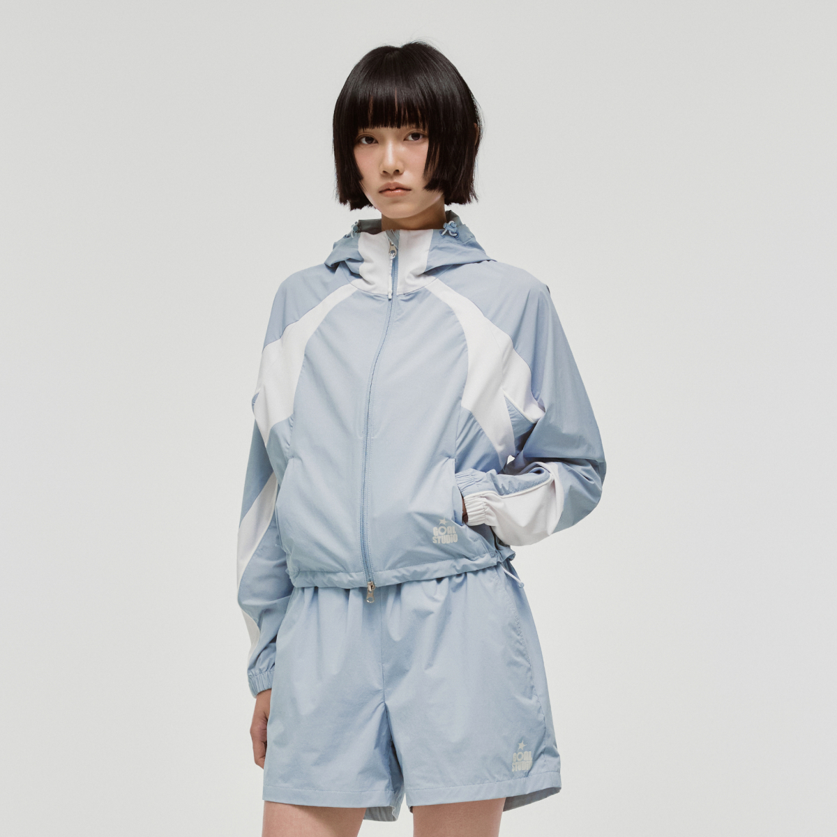 WS COLOR-BLOCK JACKET-SKYBLUE - 상품 이미지