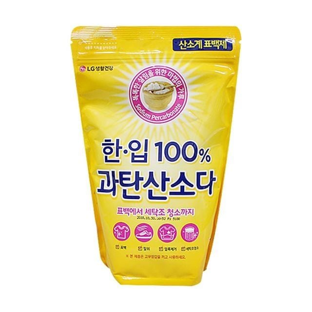 LG생활건강 한입 100프로 과탄산소다 세탁조 표백제 1KG - 상품 이미지