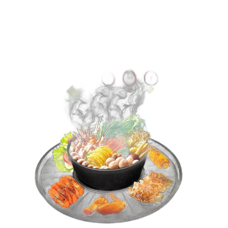 된장찌개 전골팬 솥뚜껑 겸용 무쇠 구이판 샤브샤브 부대찌개 캠핑용 냄비 - 상품 이미지