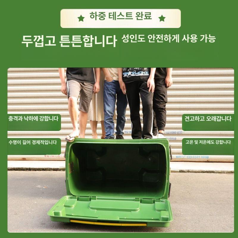 캠핑 쓰레기통 대형 바퀴 상업용 휴게소 광장 분리수거함 집게걸이 - 상세 이미지 3