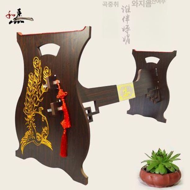 아쟁 거치대 가야금 받침대 원목 거문고 접이식 스탠드 연주용 지지 안족 - 상세 이미지 4