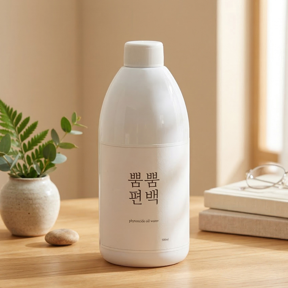 뿜뿜편백 3%편백오일함유 편백수 피톤치드 스프레이 500mL(리필) 옷장탈취제 진드기 곰팡이냄새 제거 향균 섬유탈취제 - 상세 이미지 2