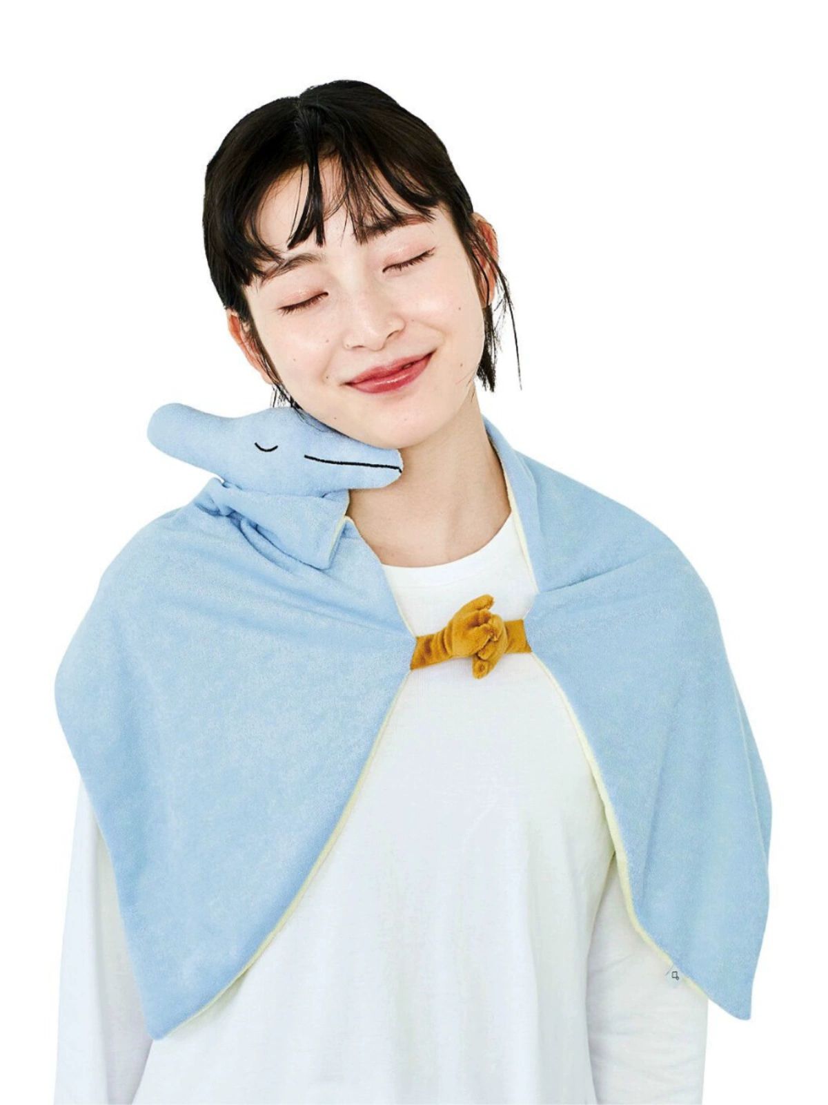 귀여운 익룡담요 숄 극세사 블랭킷 망토 애착 어깨덮개 선물용 포근한 - 상세 이미지 2